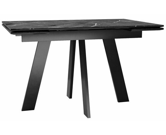 Стол DikLine SKM120 Керамика Черный мрамор/подстолье черное/опоры черные (2 уп.) | Интернет магазин мебели и декора LifeDekor