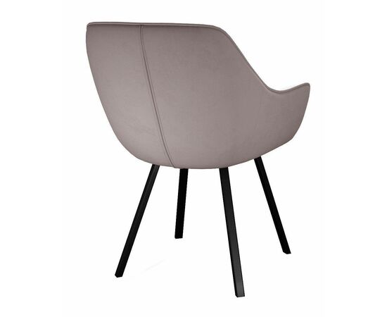 Стул DikLine 252 М поворотный, B5 LATTE, ножки черные, изображение 3 | Интернет магазин мебели и декора LifeDekor