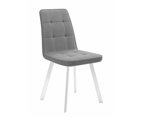 Стул DikLine 207 B22 GREY /ножки белые | Интернет магазин мебели и декора LifeDekor