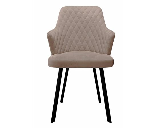 Стул DikLine 245 поворотный, К4 капучино, ножки черные, изображение 2 | Интернет магазин мебели и декора LifeDekor