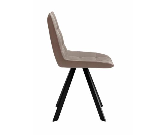 Стул DikLine 229 поворотный, B5 LATTE, ножки черные, изображение 4 | Интернет магазин мебели и декора LifeDekor