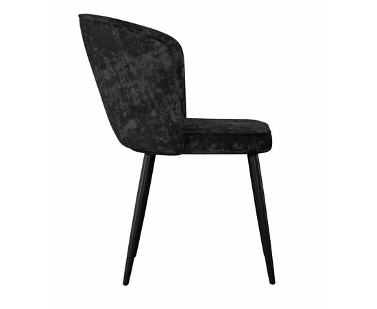 Стул DikLine 347 микровелюр M18 черный, ножки черные, изображение 3 | Интернет магазин мебели и декора LifeDekor