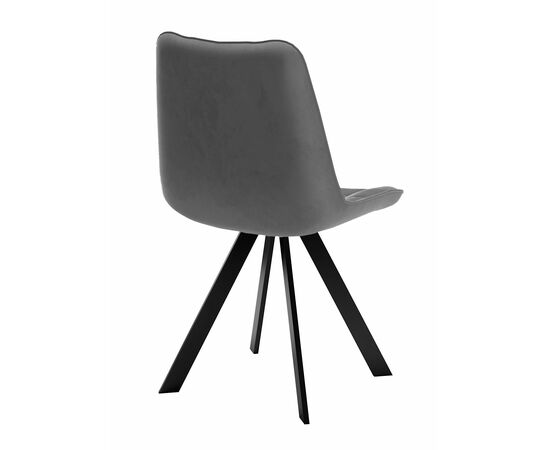 Стул DikLine 229 поворотный, B28 ANTRACITE, ножки черные, изображение 3 | Интернет магазин мебели и декора LifeDekor