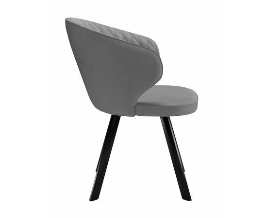 Стул DikLine 249 поворотный, B22 GREY, ножки черные, изображение 4 | Интернет магазин мебели и декора LifeDekor