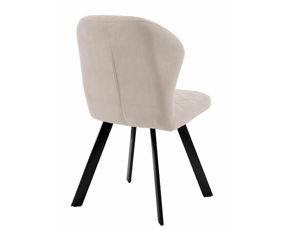 Стул DikLine 339 поворотный B03 BEIGE, ножки черные, изображение 3 | Интернет магазин мебели и декора LifeDekor