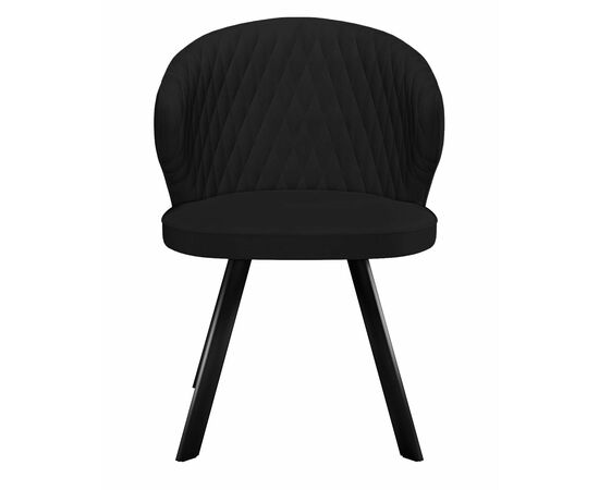 Стул DikLine 249 поворотный, K21 черный, ножки черные, изображение 2 | Интернет магазин мебели и декора LifeDekor