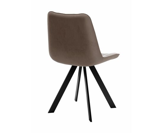 Стул DikLine 229 поворотный, B5 LATTE, ножки черные, изображение 3 | Интернет магазин мебели и декора LifeDekor