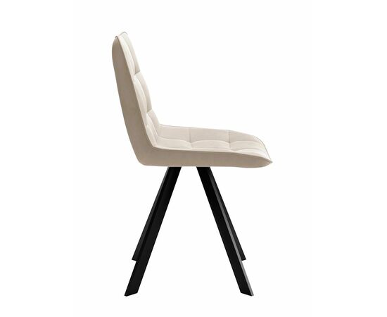 Стул DikLine 229 поворотный, B03 BEIGE, ножки черные, изображение 4 | Интернет магазин мебели и декора LifeDekor