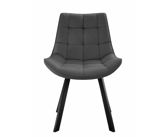 Стул DikLine 263 поворотный, B28 ANTRACITE, ножки черные, изображение 2 | Интернет магазин мебели и декора LifeDekor
