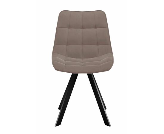 Стул DikLine 229 поворотный, B5 LATTE, ножки черные, изображение 2 | Интернет магазин мебели и декора LifeDekor