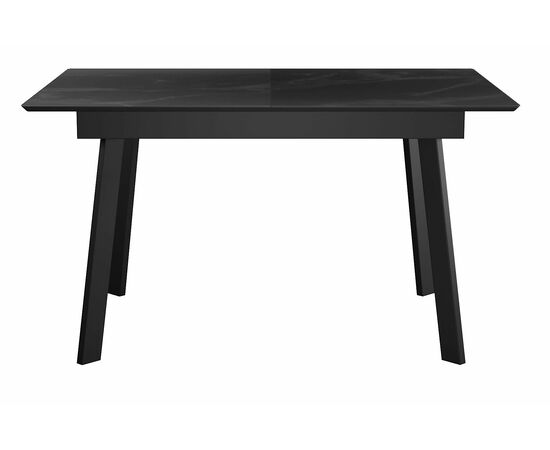 Стол DikLine SFH125 стекло Оптивайт Черный мрамор/подстолье черное (2 уп.), изображение 2 | Интернет магазин мебели и декора LifeDekor