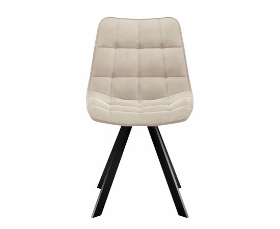 Стул DikLine 229 поворотный, B03 BEIGE, ножки черные, изображение 2 | Интернет магазин мебели и декора LifeDekor