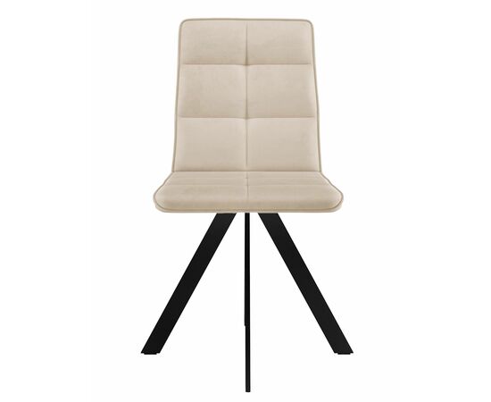 Стул DikLine 230 поворотный B03 BEIGE, ножки черные, изображение 2 | Интернет магазин мебели и декора LifeDekor