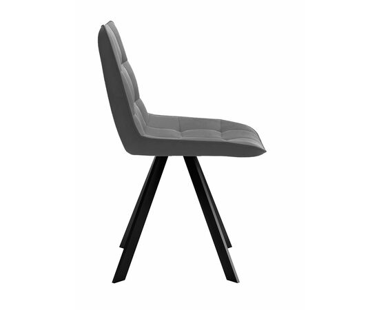 Стул DikLine 229 поворотный, B28 ANTRACITE, ножки черные, изображение 4 | Интернет магазин мебели и декора LifeDekor