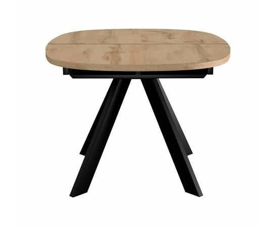 Стол DikLine B110 Дуб галифакс/опоры черные, изображение 3 | Интернет магазин мебели и декора LifeDekor