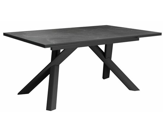 Стол DikLine KX160 мрамор черный Марквин/опоры черные | Интернет магазин мебели и декора LifeDekor