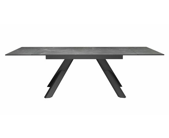 Стол DikLine KX160 мрамор черный Марквин/опоры черные, изображение 4 | Интернет магазин мебели и декора LifeDekor