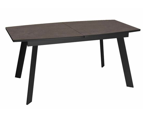 Стол DikLine XL160 хромикс бронза/черный/опоры черные | Интернет магазин мебели и декора LifeDekor