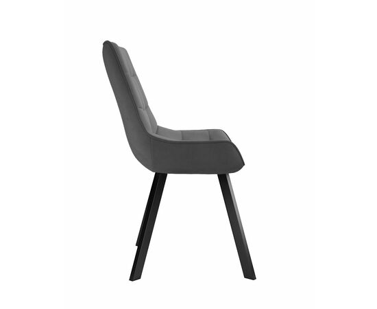 Стул DikLine 263 поворотный, B28 ANTRACITE, ножки черные, изображение 3 | Интернет магазин мебели и декора LifeDekor