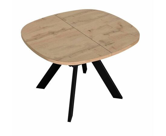 Стол DikLine B110 Дуб галифакс/опоры черные, изображение 4 | Интернет магазин мебели и декора LifeDekor