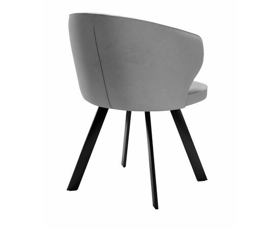 Стул DikLine 249 поворотный, B22 GREY, ножки черные, изображение 3 | Интернет магазин мебели и декора LifeDekor