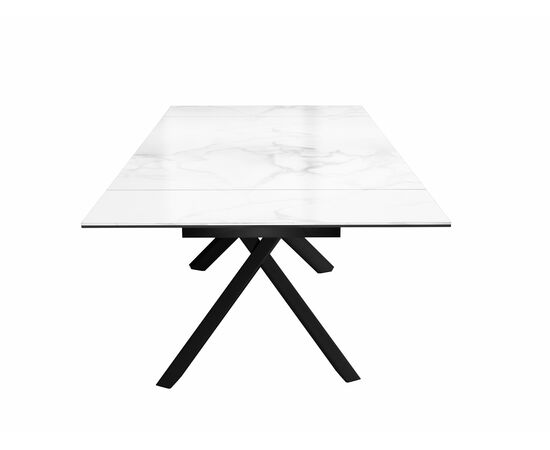 Стол DikLine KX160 мрамор белый /опоры черные, изображение 6 | Интернет магазин мебели и декора LifeDekor
