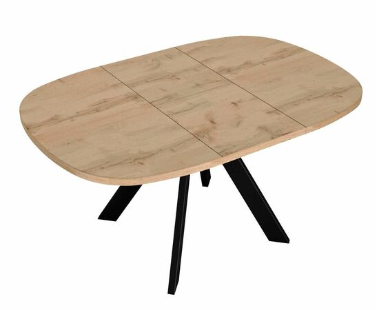 Стол DikLine B110 Дуб галифакс/опоры черные, изображение 8 | Интернет магазин мебели и декора LifeDekor