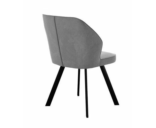 Стул DikLine 232 поворотный B22 GREY, ножки черные, изображение 3 | Интернет магазин мебели и декора LifeDekor