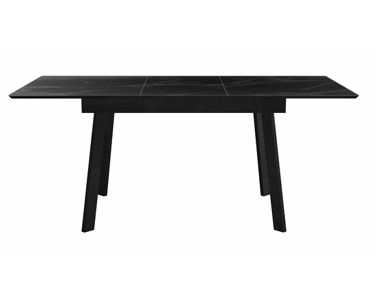 Стол DikLine SFH125 стекло Оптивайт Черный мрамор/подстолье черное (2 уп.), изображение 4 | Интернет магазин мебели и декора LifeDekor