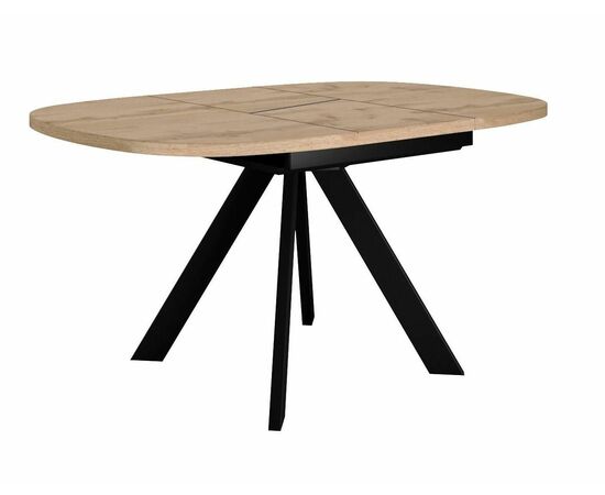 Стол DikLine B110 Дуб галифакс/опоры черные, изображение 6 | Интернет магазин мебели и декора LifeDekor