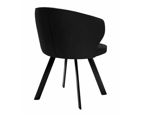 Стул DikLine 249 поворотный, K21 черный, ножки черные, изображение 3 | Интернет магазин мебели и декора LifeDekor