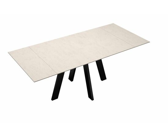 Стол DikLine DM120 Хромикс белый/опоры черные, изображение 8 | Интернет магазин мебели и декора LifeDekor