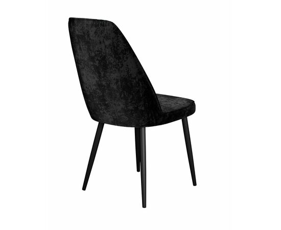 Стул DikLine 326 микровелюр M18 черный, ножки черные, изображение 3 | Интернет магазин мебели и декора LifeDekor