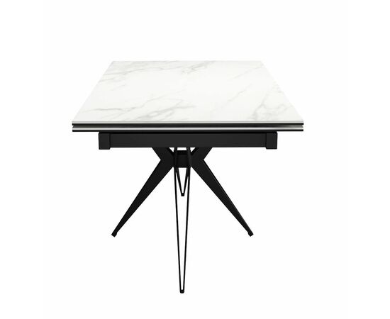 Стол DikLine KW160 мрамор С41 (керамика белая)/опоры черные, изображение 6 | Интернет магазин мебели и декора LifeDekor