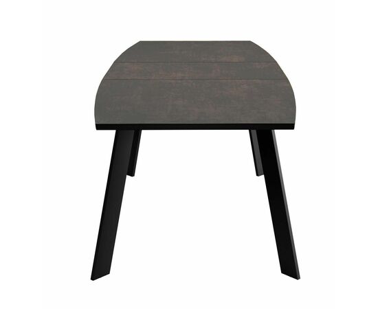 Стол DikLine XL160 хромикс бронза/черный/опоры черные, изображение 3 | Интернет магазин мебели и декора LifeDekor