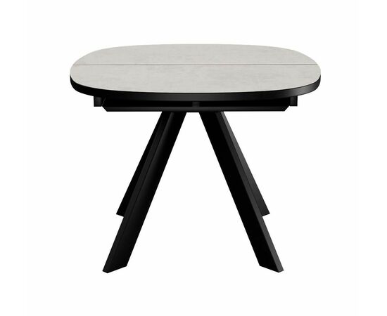 Стол DikLine B110 Хромикс белый/опоры черные, изображение 3 | Интернет магазин мебели и декора LifeDekor