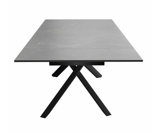 Стол DikLine KX160 мрамор черный Марквин/опоры черные, изображение 6 | Интернет магазин мебели и декора LifeDekor