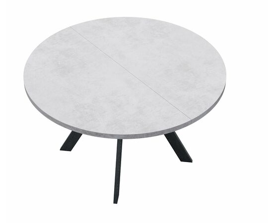 Стол DikLine RD100 Бетон/опоры черные, изображение 2 | Интернет магазин мебели и декора LifeDekor