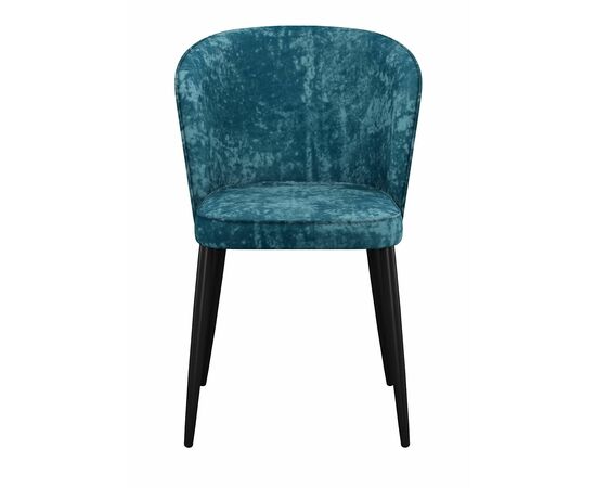 Стул DikLine 347 микровелюр M19 бирюза, ножки черные, изображение 2 | Интернет магазин мебели и декора LifeDekor