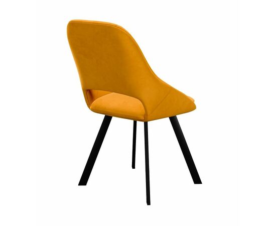 Стул DikLine 247 поворотный, Z280 апельсин, ножки черные, изображение 2 | Интернет магазин мебели и декора LifeDekor