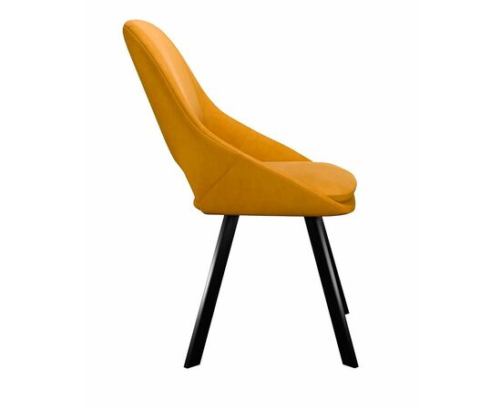 Стул DikLine 247 поворотный, Z280 апельсин, ножки черные, изображение 4 | Интернет магазин мебели и декора LifeDekor