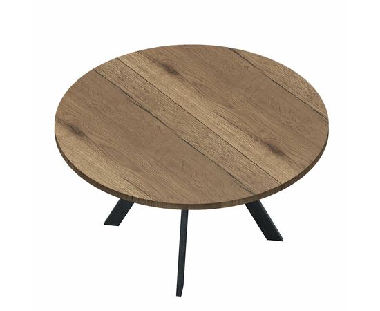 Стол DikLine RD100 Дуб Галифакс/опоры черные, изображение 2 | Интернет магазин мебели и декора LifeDekor