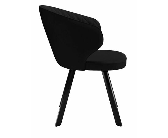 Стул DikLine 249 поворотный, K21 черный, ножки черные, изображение 4 | Интернет магазин мебели и декора LifeDekor