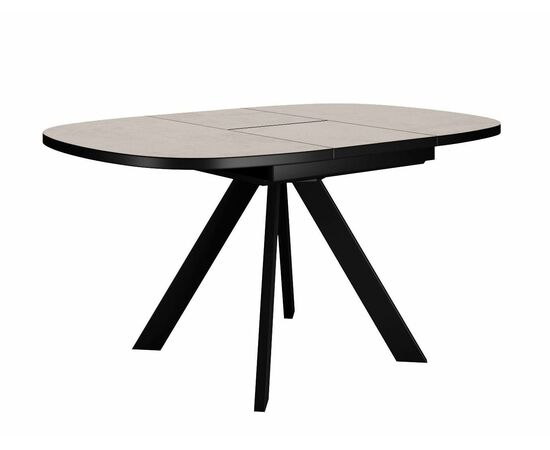 Стол DikLine B110 Хромикс белый/опоры черные, изображение 6 | Интернет магазин мебели и декора LifeDekor