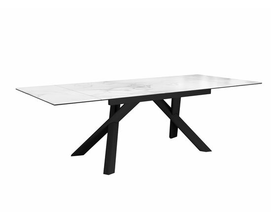 Стол DikLine KX160 мрамор белый /опоры черные, изображение 7 | Интернет магазин мебели и декора LifeDekor