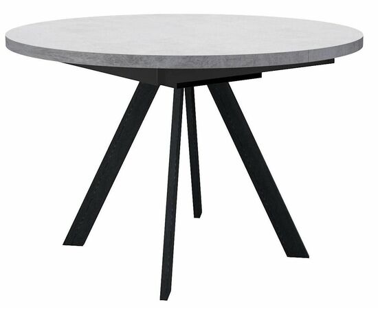 Стол DikLine RD100 Бетон/опоры черные | Интернет магазин мебели и декора LifeDekor