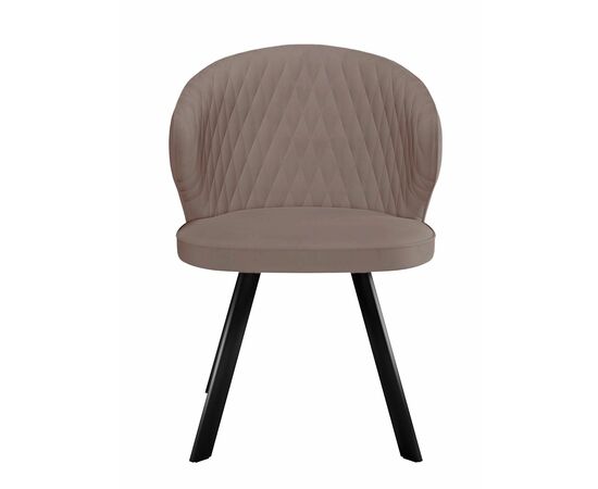 Стул DikLine 249 поворотный, B5 LATTE, ножки черные, изображение 2 | Интернет магазин мебели и декора LifeDekor