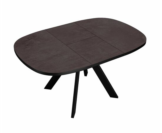 Стол DikLine B110 Хромикс бронза/опоры черные, изображение 7 | Интернет магазин мебели и декора LifeDekor