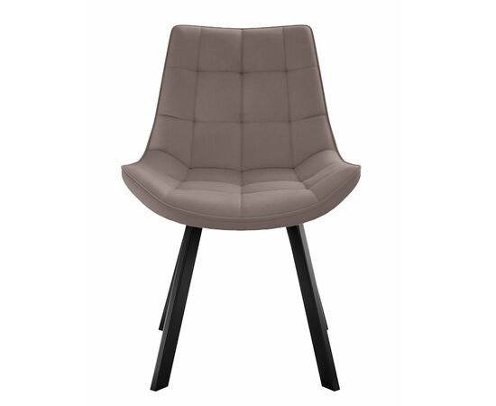 Стул DikLine 263 поворотный, B5 LATTE, ножки черные, изображение 2 | Интернет магазин мебели и декора LifeDekor