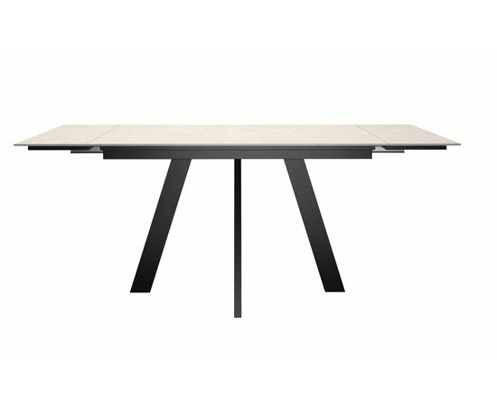 Стол DikLine DM120 Хромикс белый/опоры черные, изображение 5 | Интернет магазин мебели и декора LifeDekor